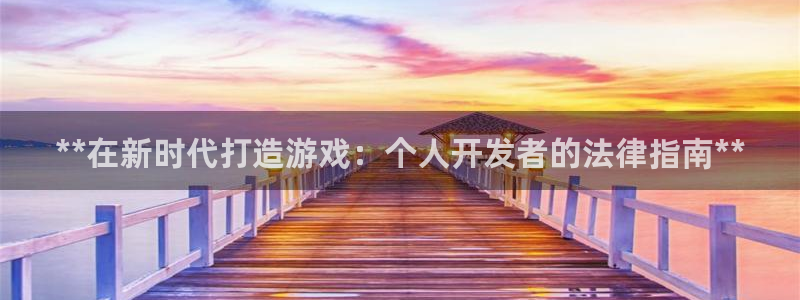 新航娱乐公司旗下艺人：**在新时代打造游戏：个人开发者的法律指南**