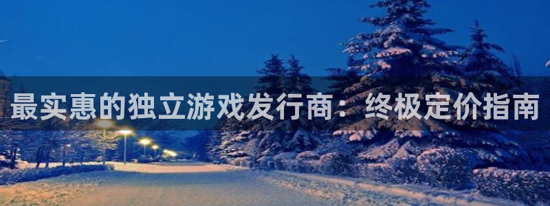 新航娱乐平台用户评价及反馈：最实惠的独立游戏发行商：终极定价指南
